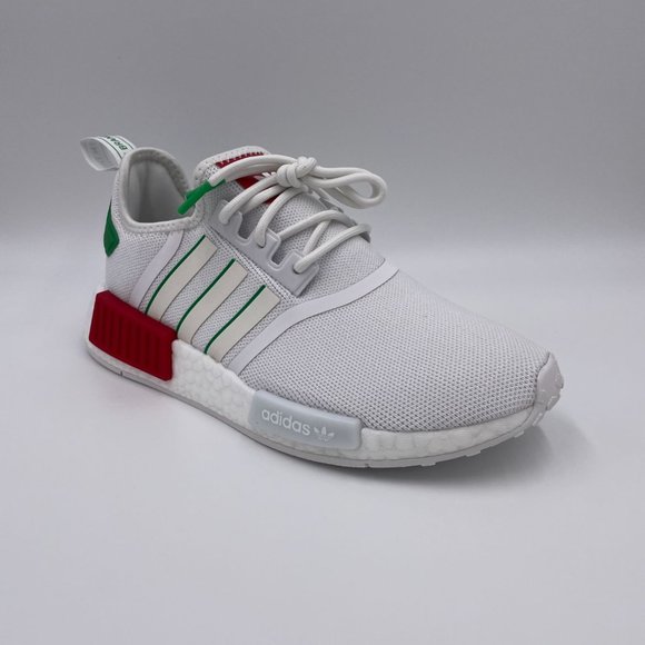 adidas NMD R1 White / Green Womens Shoes - Picture 7 of 8